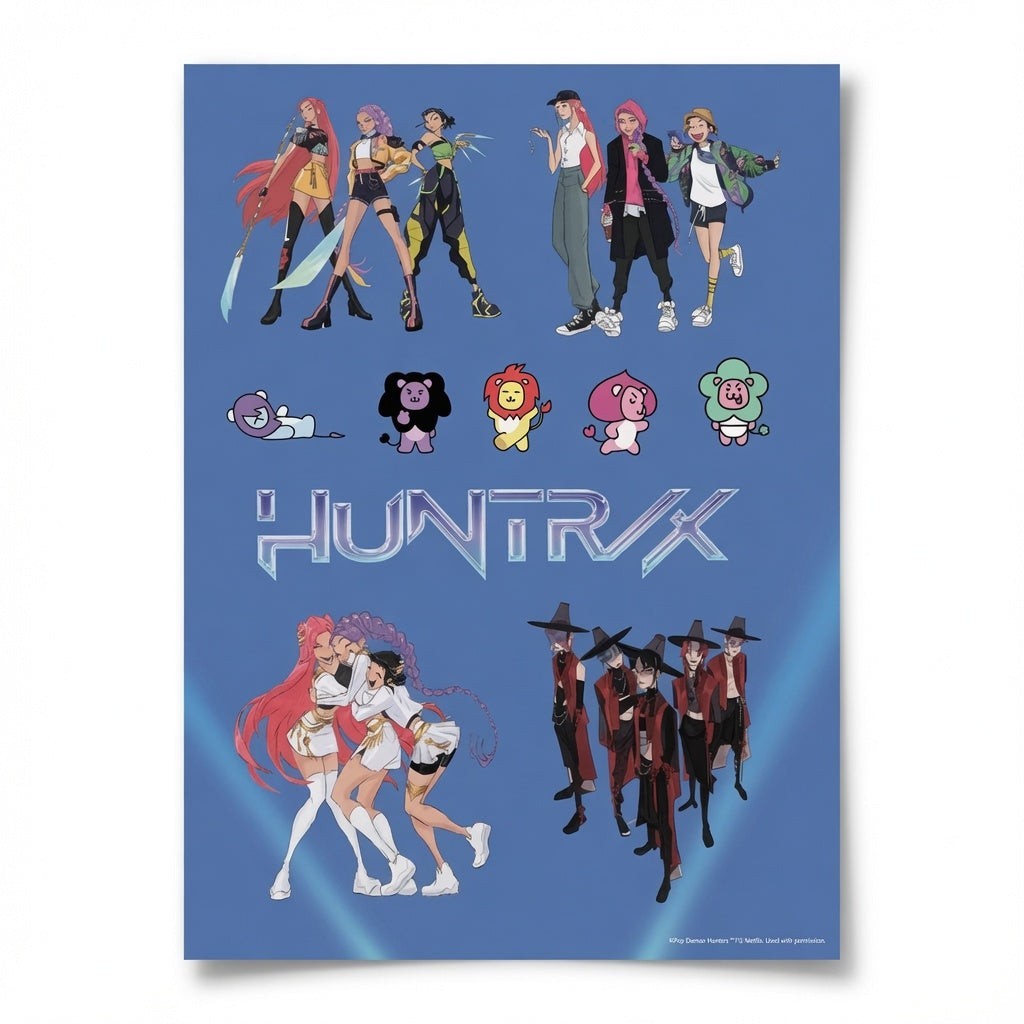 Carnet de 1000 Stickers KPOP Demon Hunters