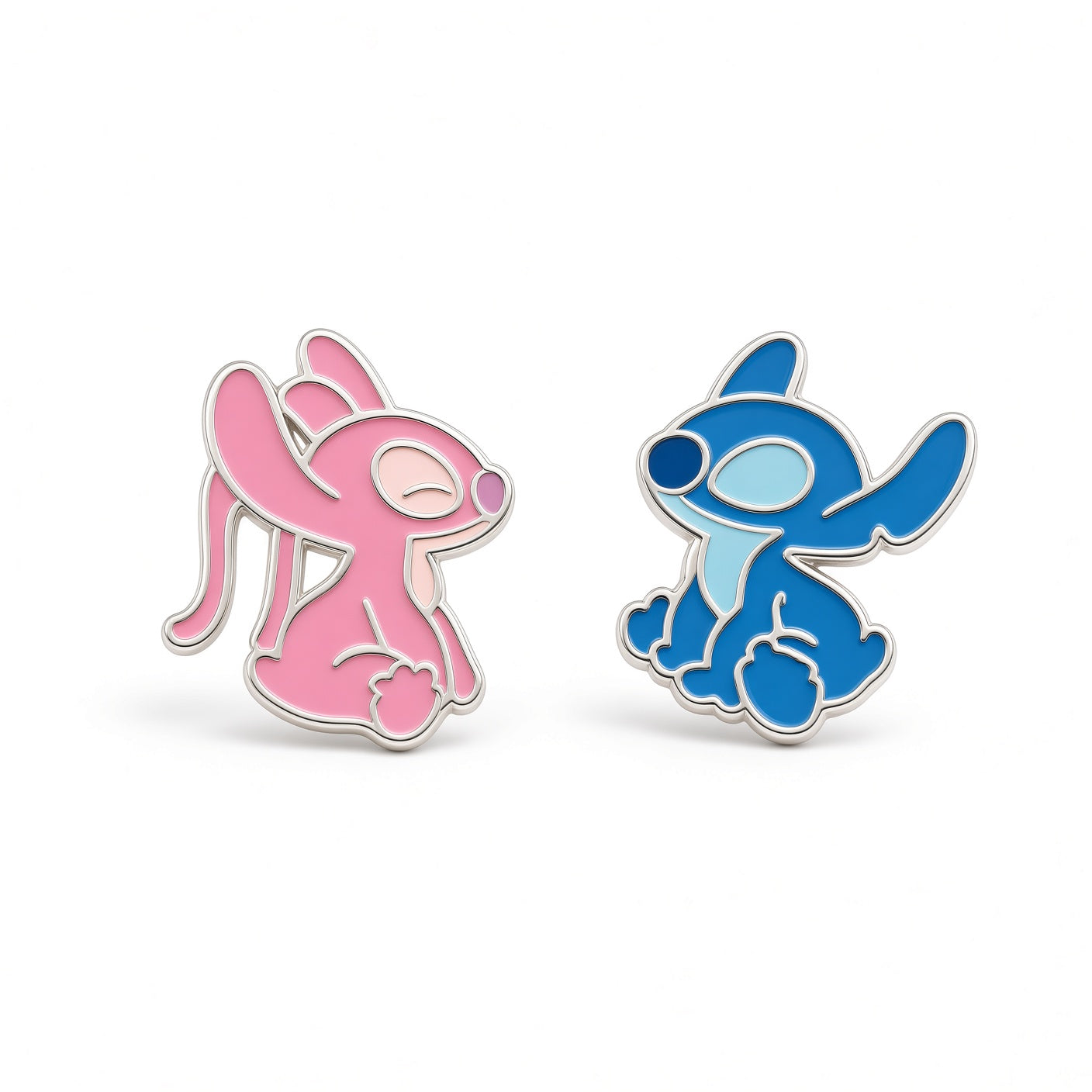 Boucles d'oreilles Stitch et Angel