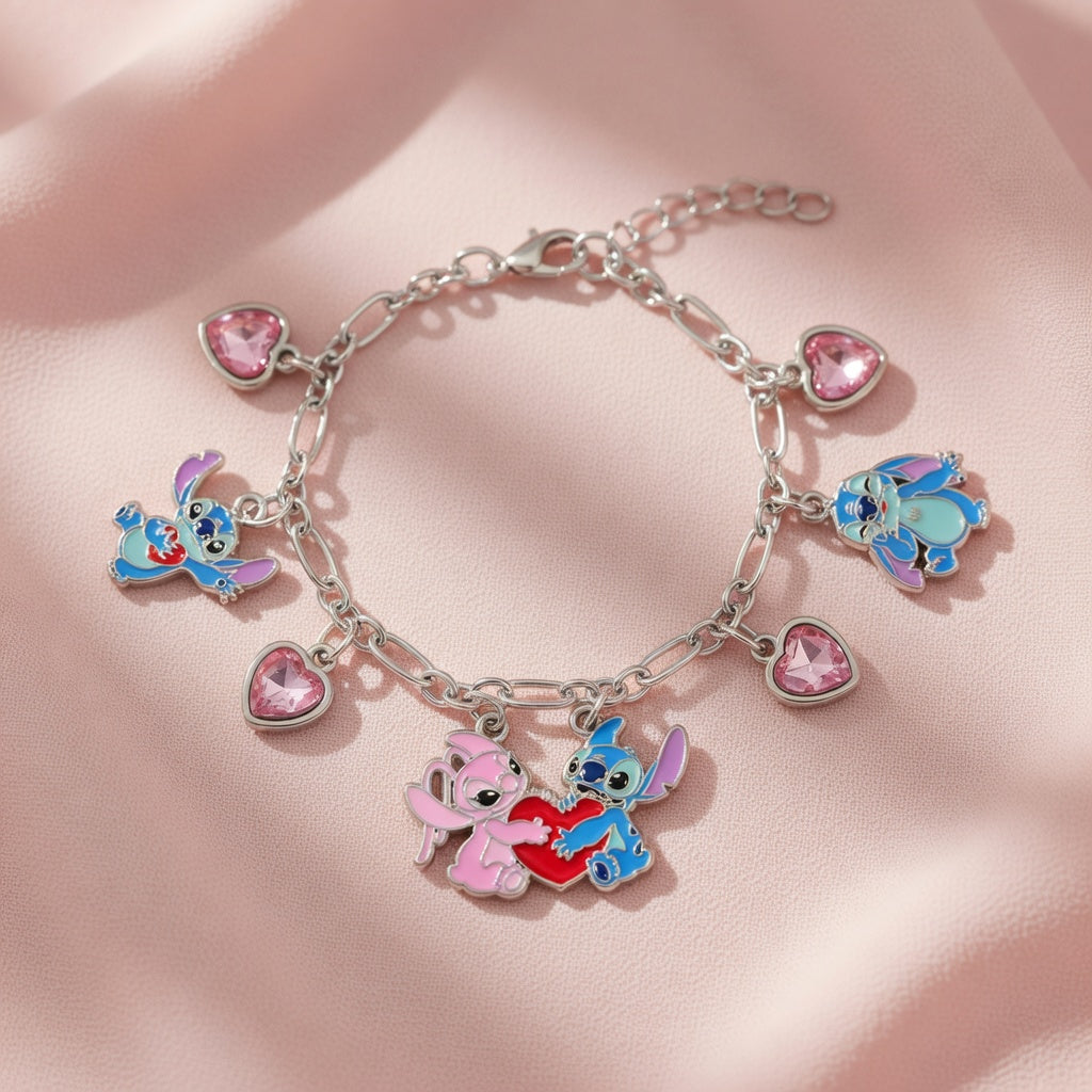 Bracelet Stitch et Angel avec charms