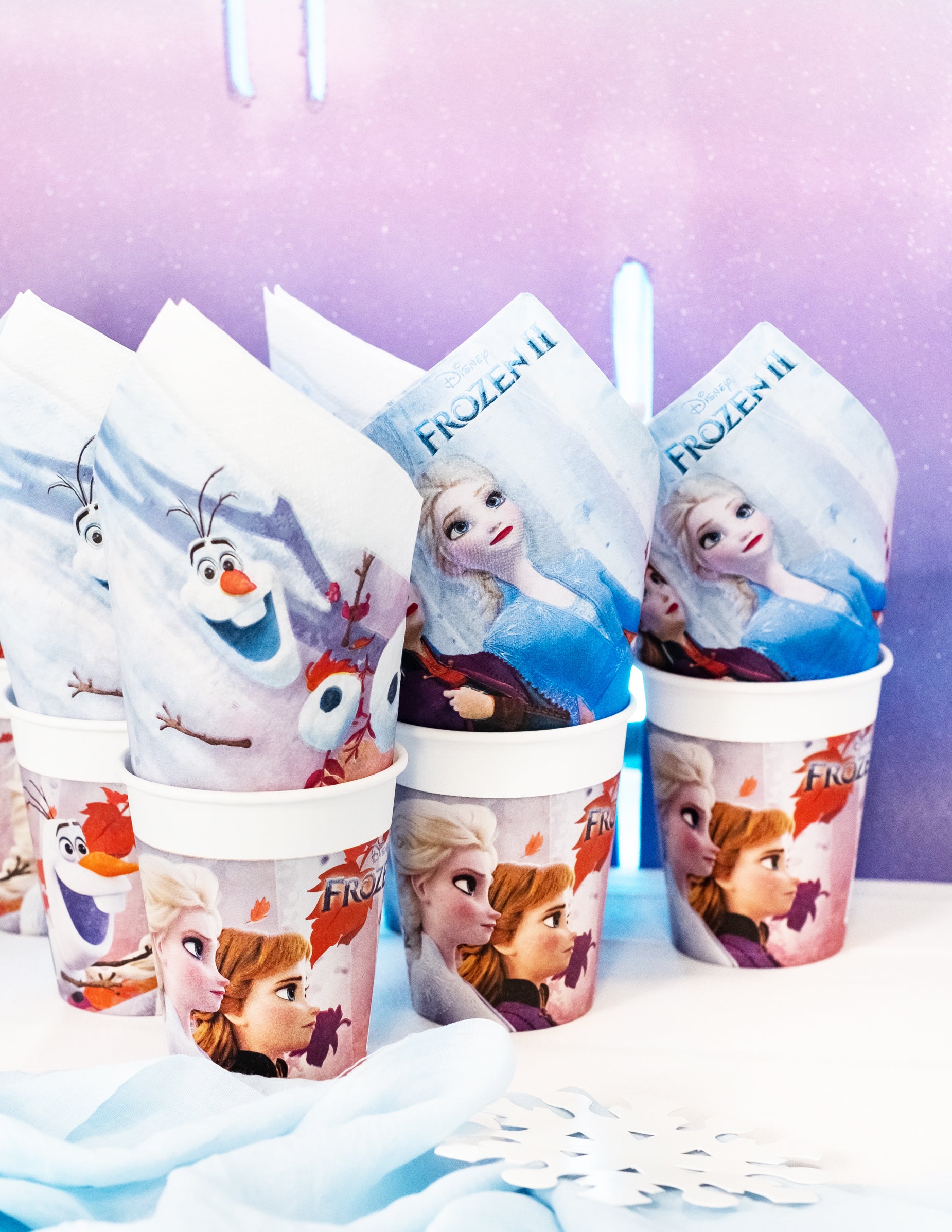 20 Serviettes en papier La Reine des Neiges 2 - 33x33 cm
