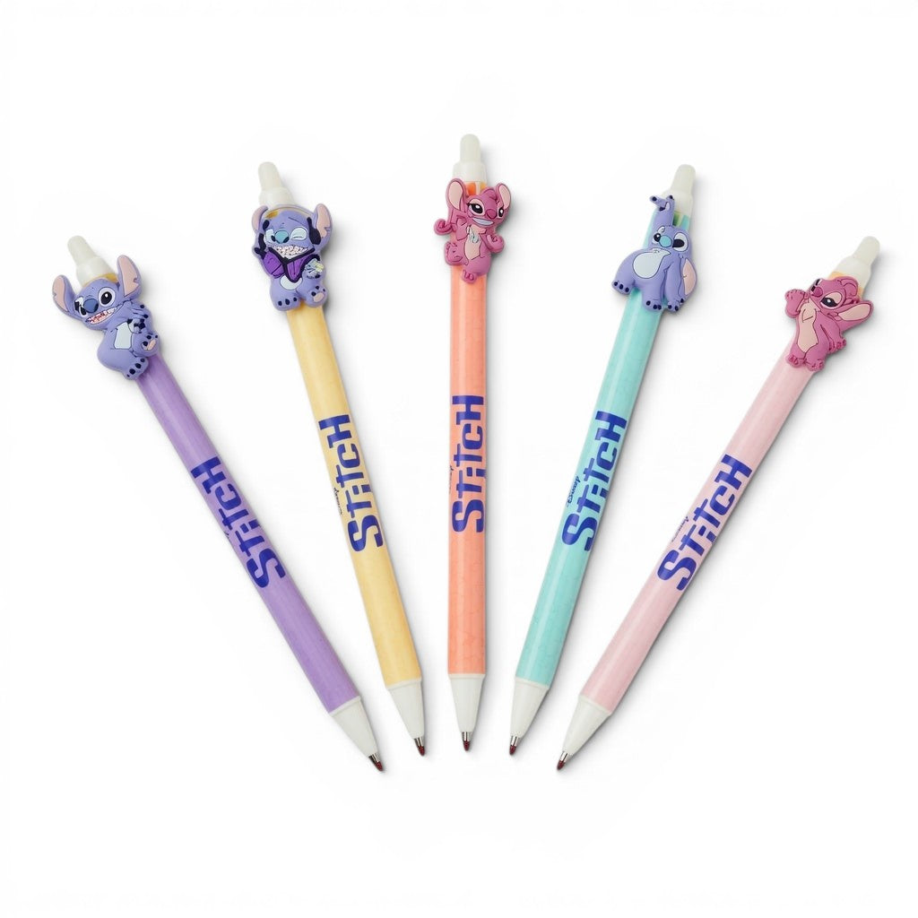 Stylo Effaçable Stitch - Encre Gel Bleue & Tête 3D