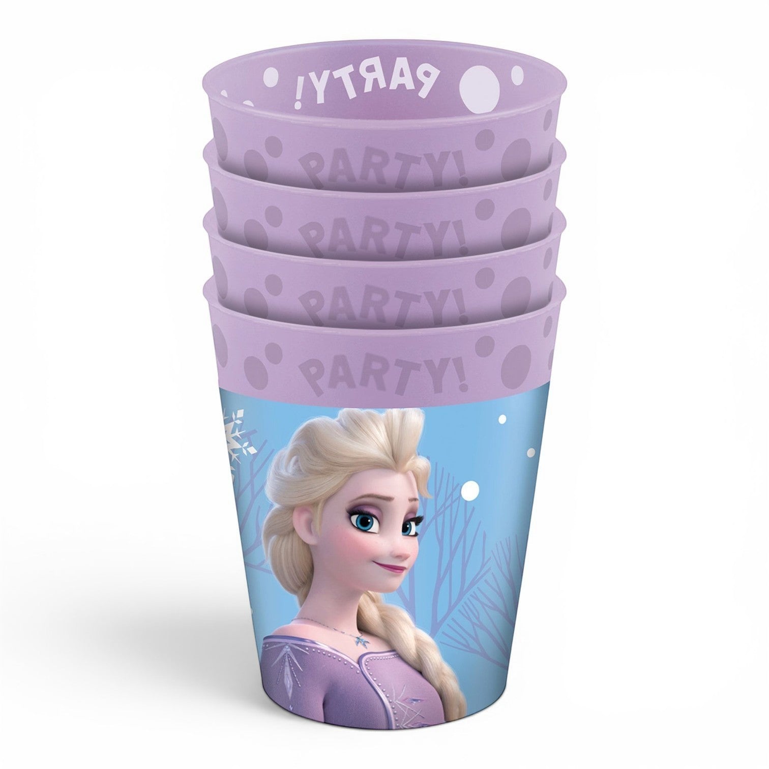 4 Gobelets réutilisables Elsa - La Reine des Neiges 250 ml