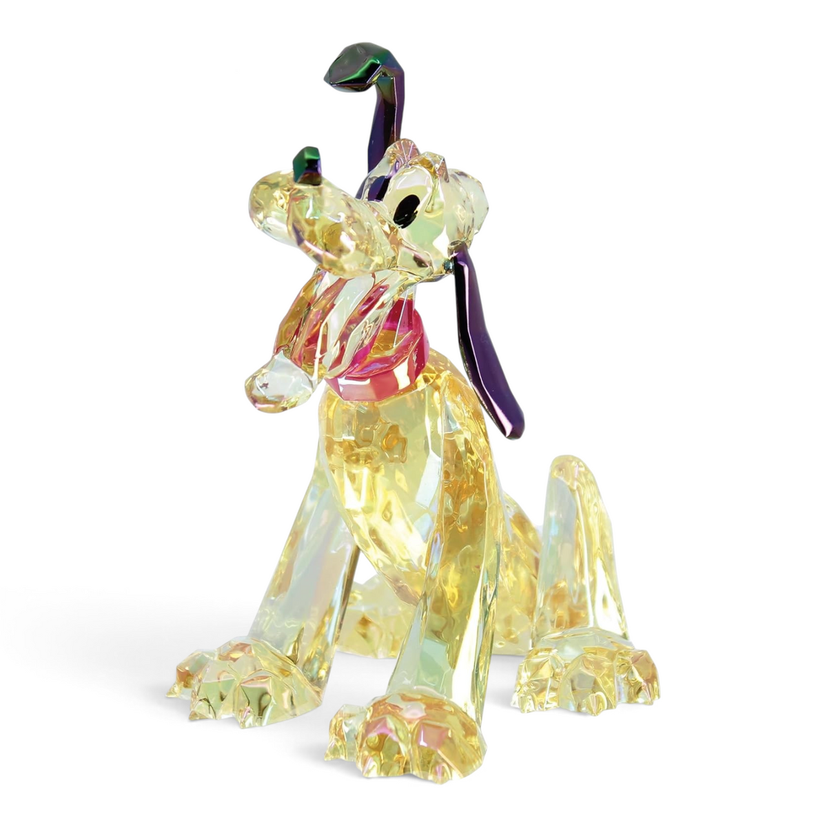 Figurine Le Studio Fantastique Pluto Disney Facets en acrylique jaune facetté brillant avec des détails colorés