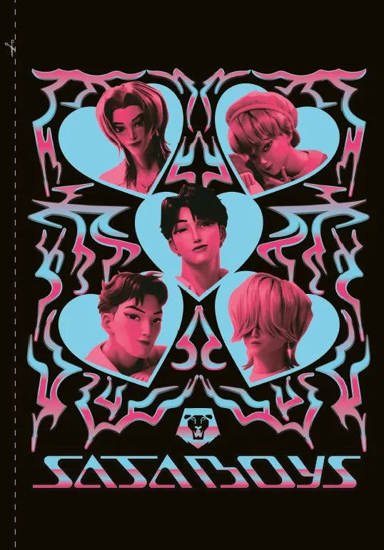 Livre de posters KPop Demon Hunters - 35 affiches A4