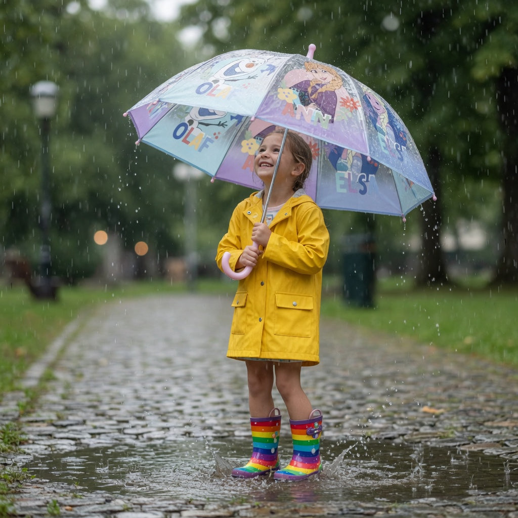 Parapluie transparent La Reine des Neiges - 45 cm