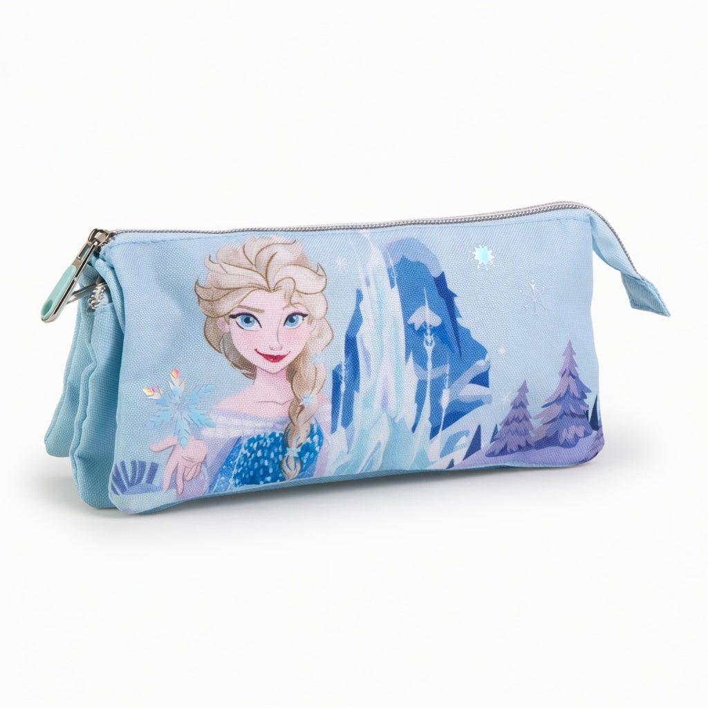 Trousse 3 Compartiments Elsa - La Reine des Neiges
