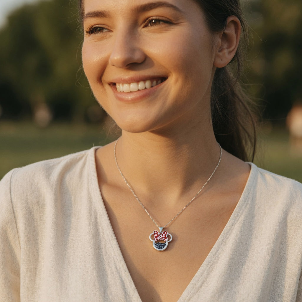 Collier Minnie Anniversaire - Pierre de Naissance