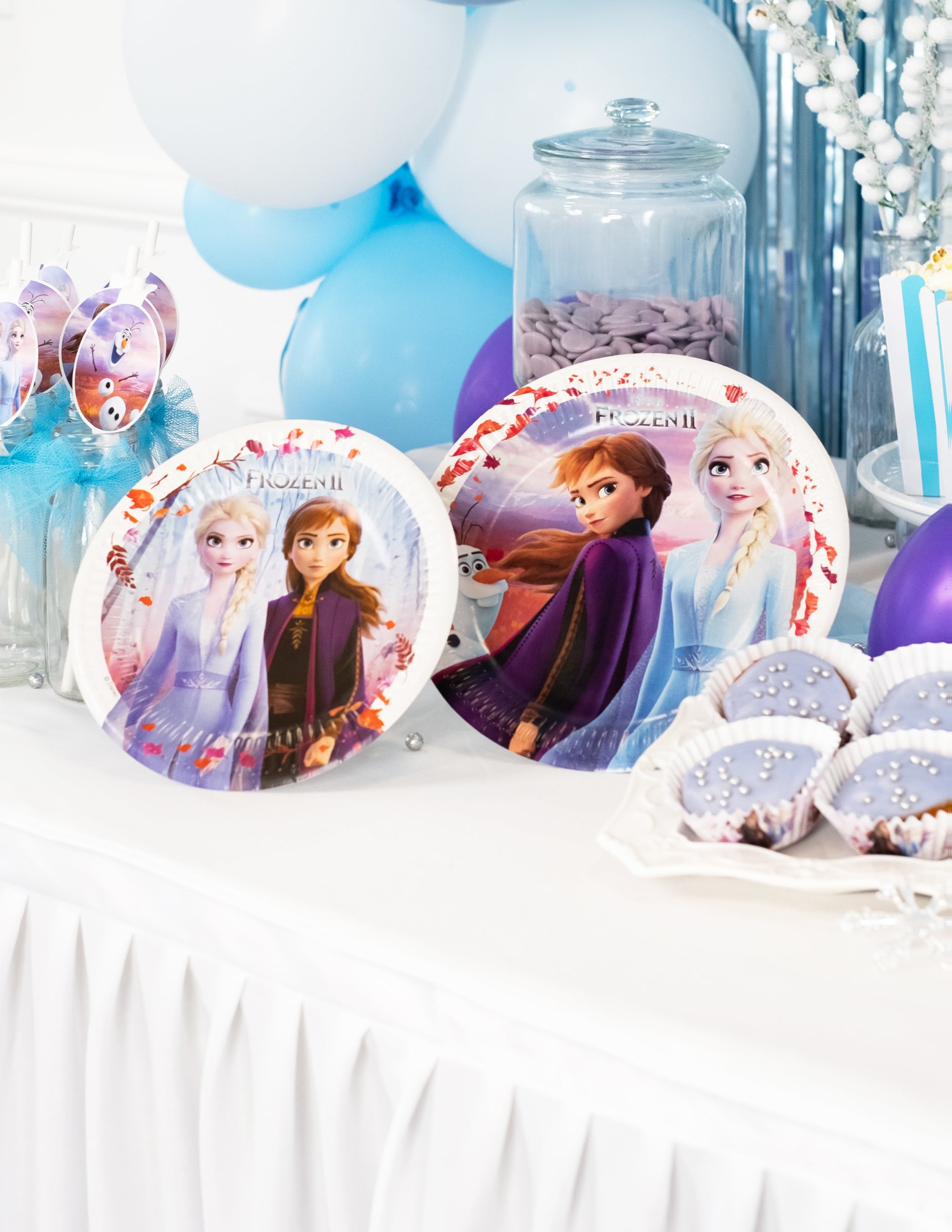 8 Assiettes en carton La Reine des Neiges 2 - 23 cm