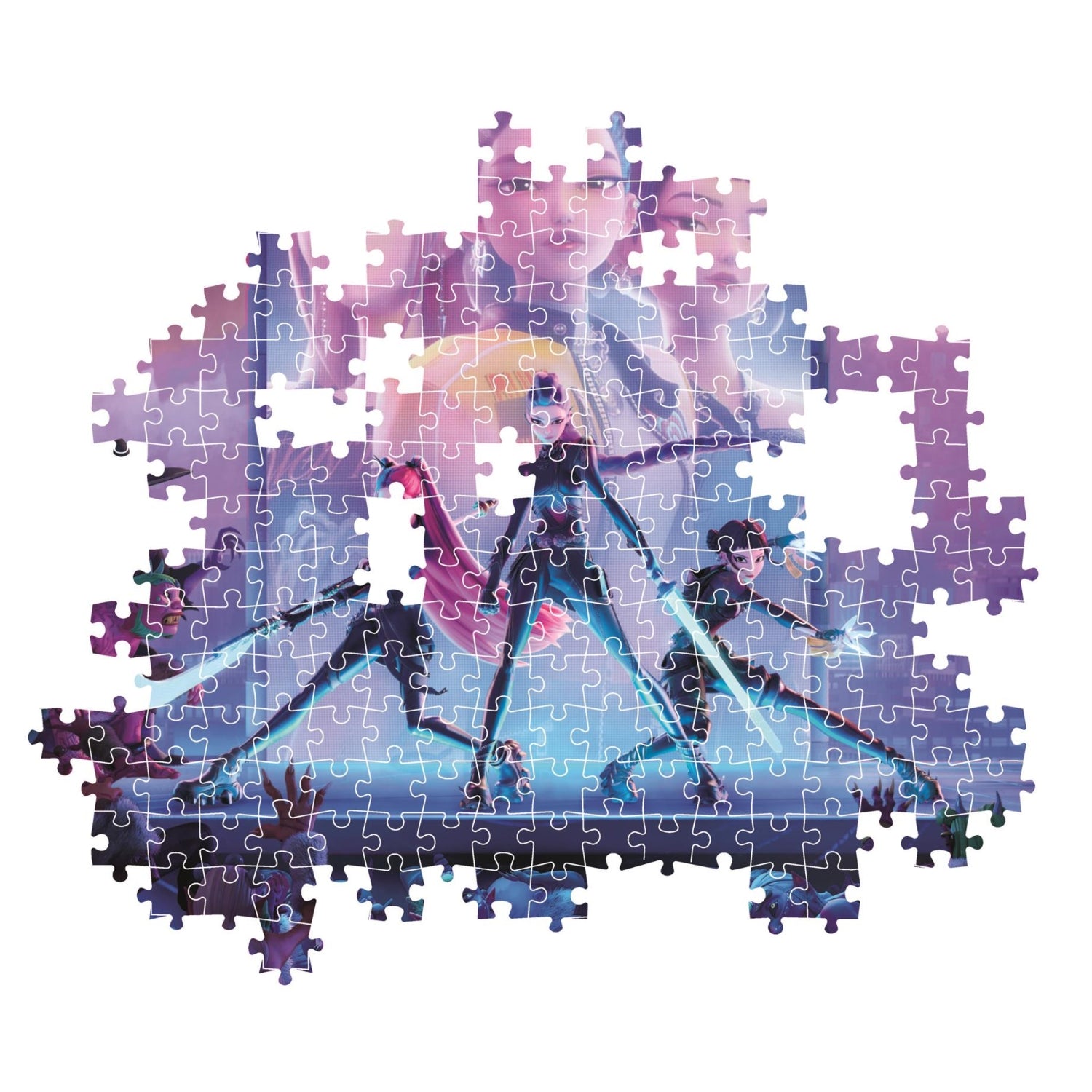 Puzzle 1000 pcs + Poster KPOP Demon Hunters