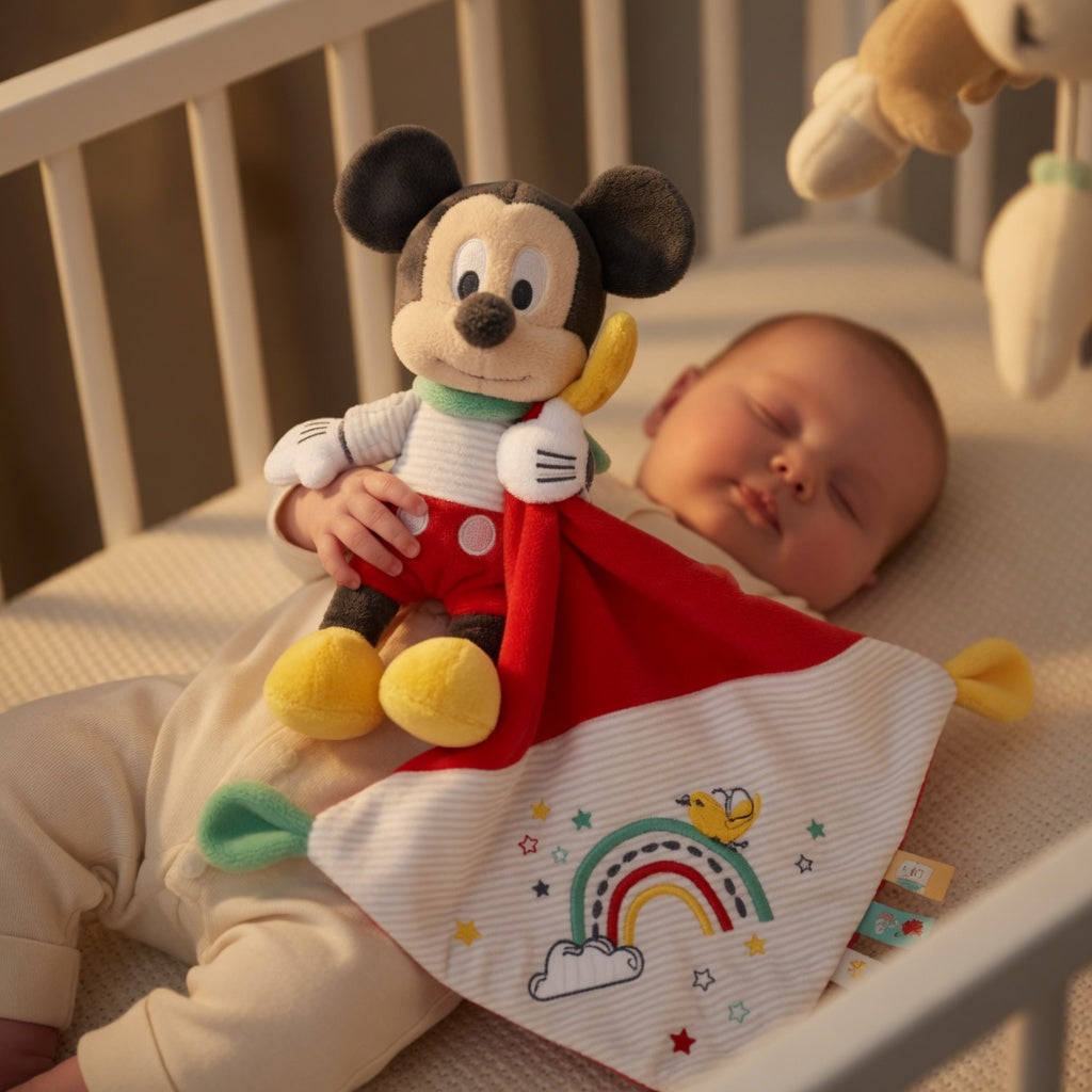 Peluche Mickey + Doudou - 13 cm
