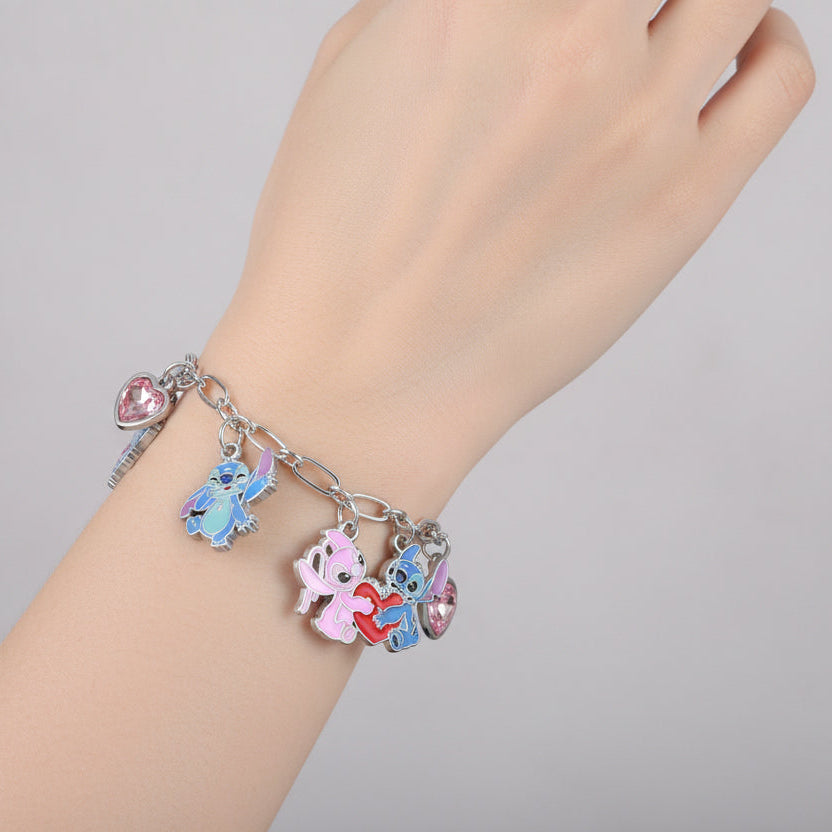 Bracelet Stitch et Angel avec charms