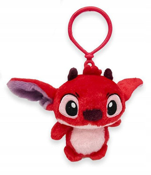 Porte-clés peluche Stitch, Angel et Leroy - 13 cm