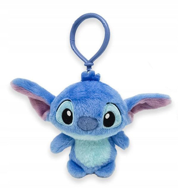 Porte-clés peluche Stitch, Angel et Leroy - 13 cm