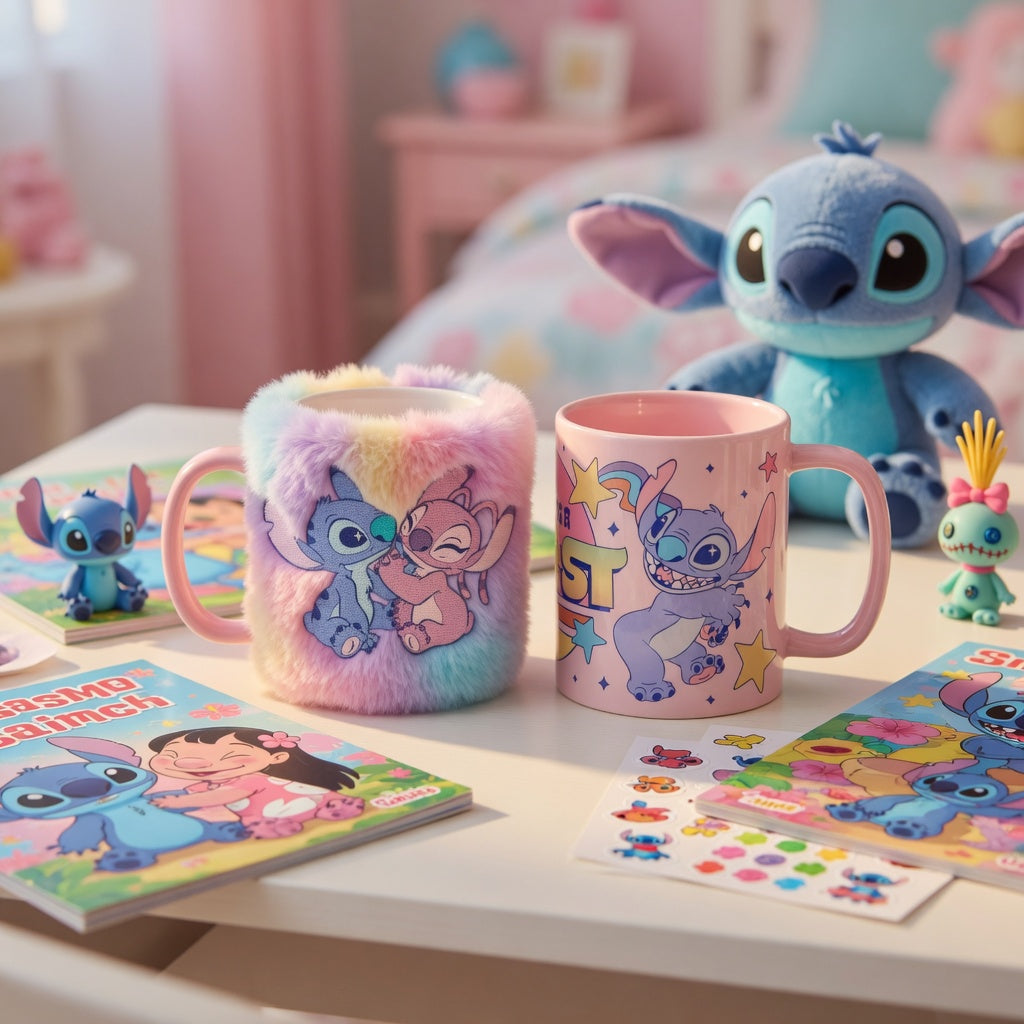 Mug Peluche Stitch & Angel 440 ml