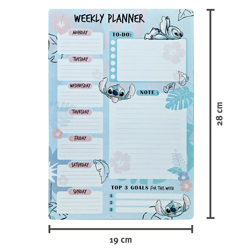 Planificateur Hebdomadaire Stitch 52 pages