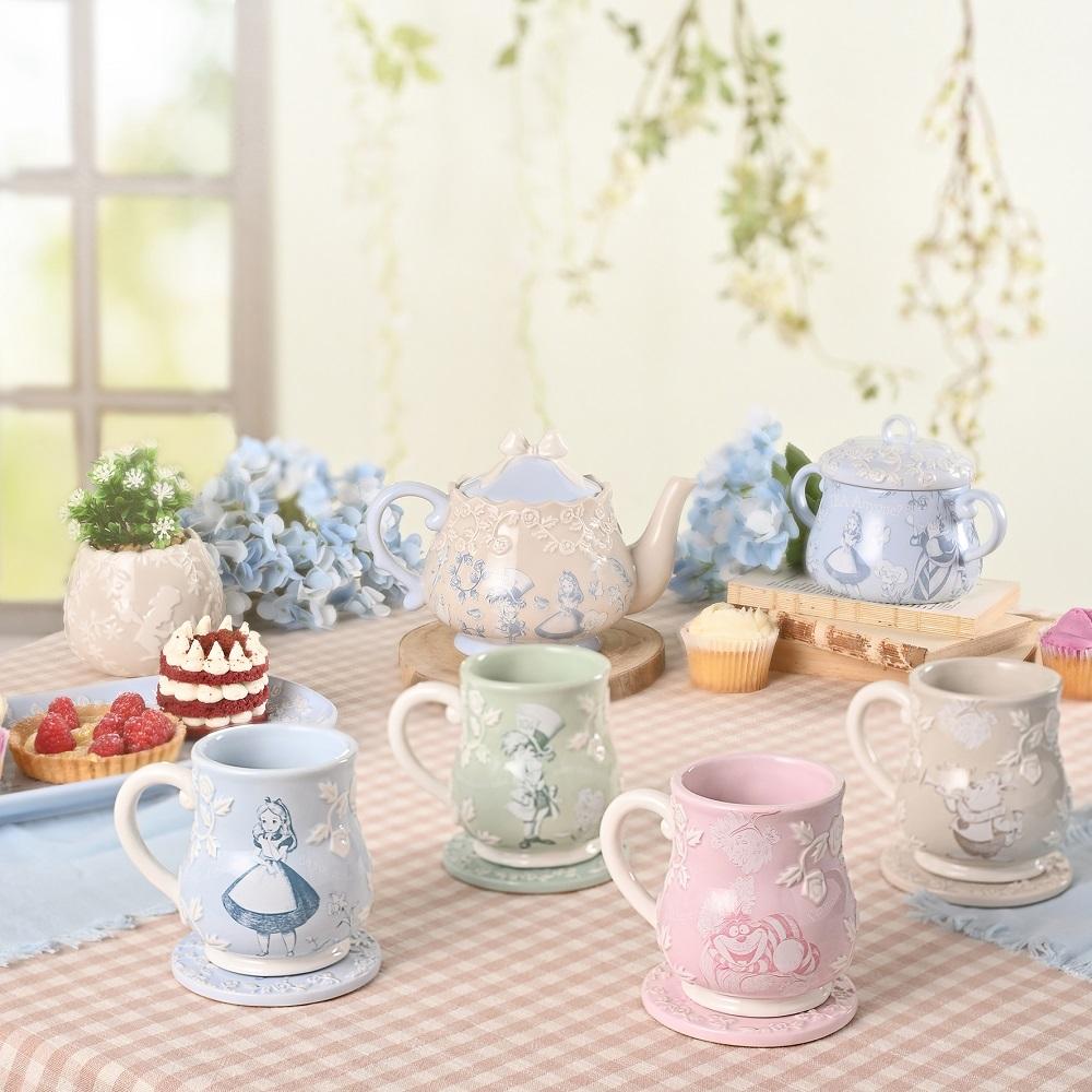 Set 4 Sous-verres en Céramique Alice au Pays des Merveilles