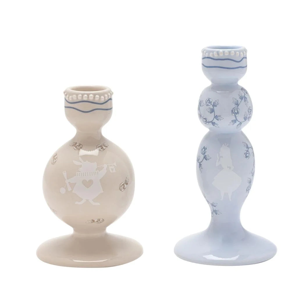 Set 2 Bougeoirs Alice au Pays des Merveilles
