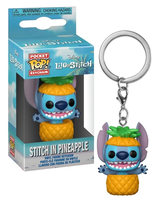 Porte-clés Pocket Pop Stitch en Ananas - 4 cm