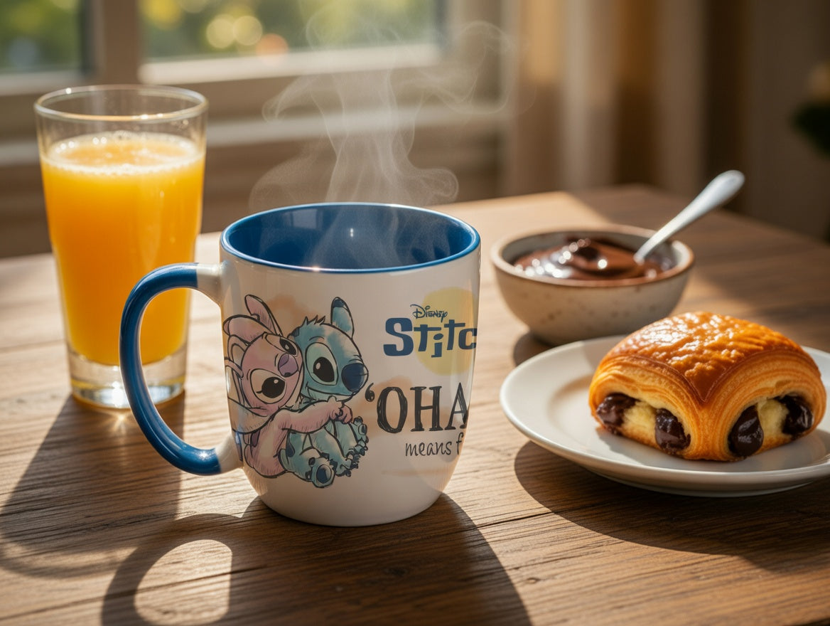 Mug Ohana Stitch & Angel - 384 ml