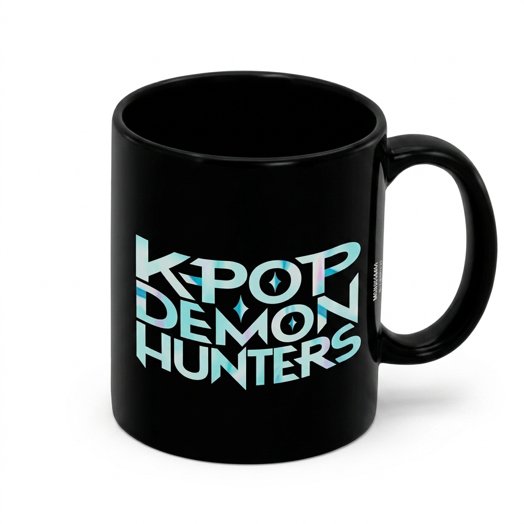 Mug Logo KPop Demon Hunters - Black Collection 315 ml