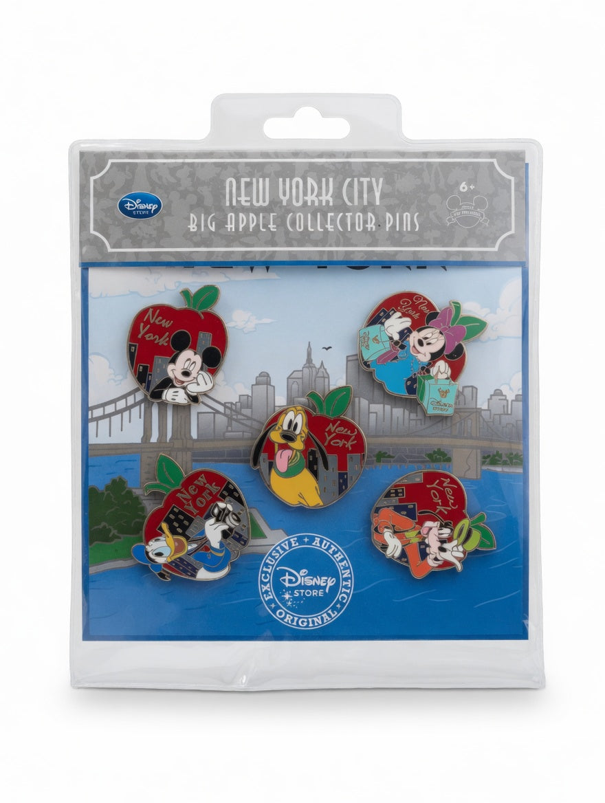 Set 5 Pin's Exclusifs Disney Store New York - Mickey & Amis
