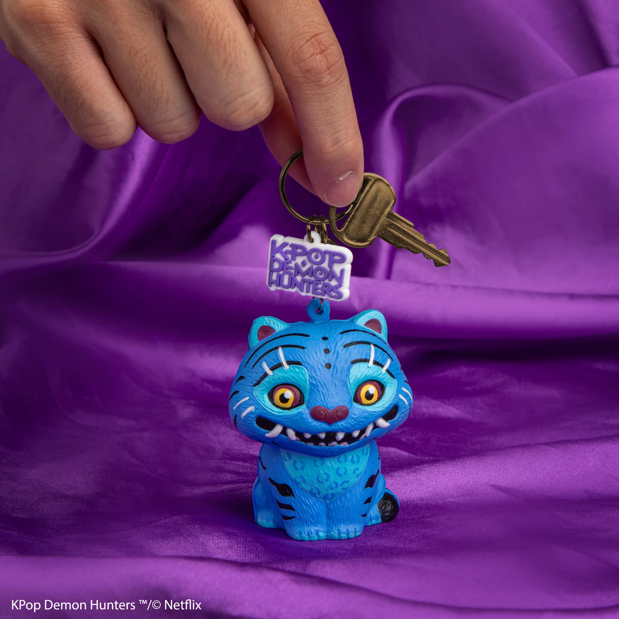 Porte-clés Squishy Derpy Tigre Anti-stress - KPop Demon Hunters