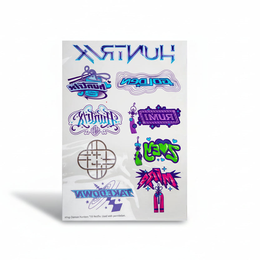 Tatouages Temporaires KPop Demon Hunters - 56 motifs