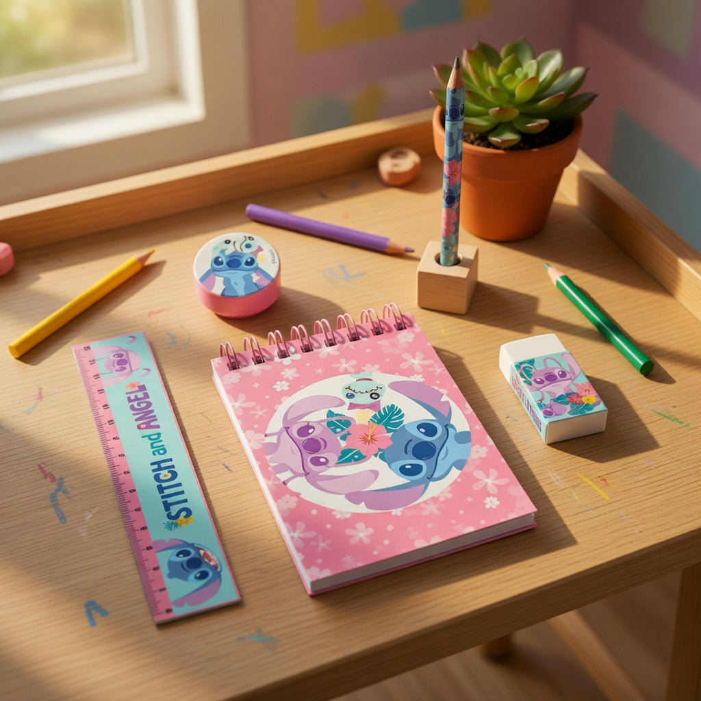 Set de Papeterie Stitch 5 pièces