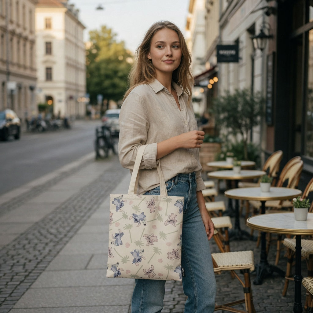 Tote bag Stitch Palmier - 36,7 x 40 cm