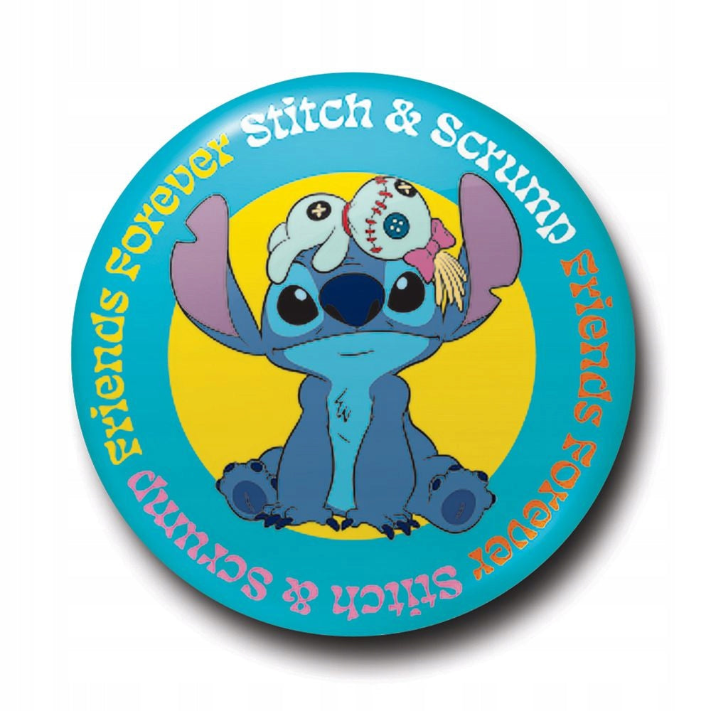 Badge Pin's Stitch avec Scrump - 2,5 cm