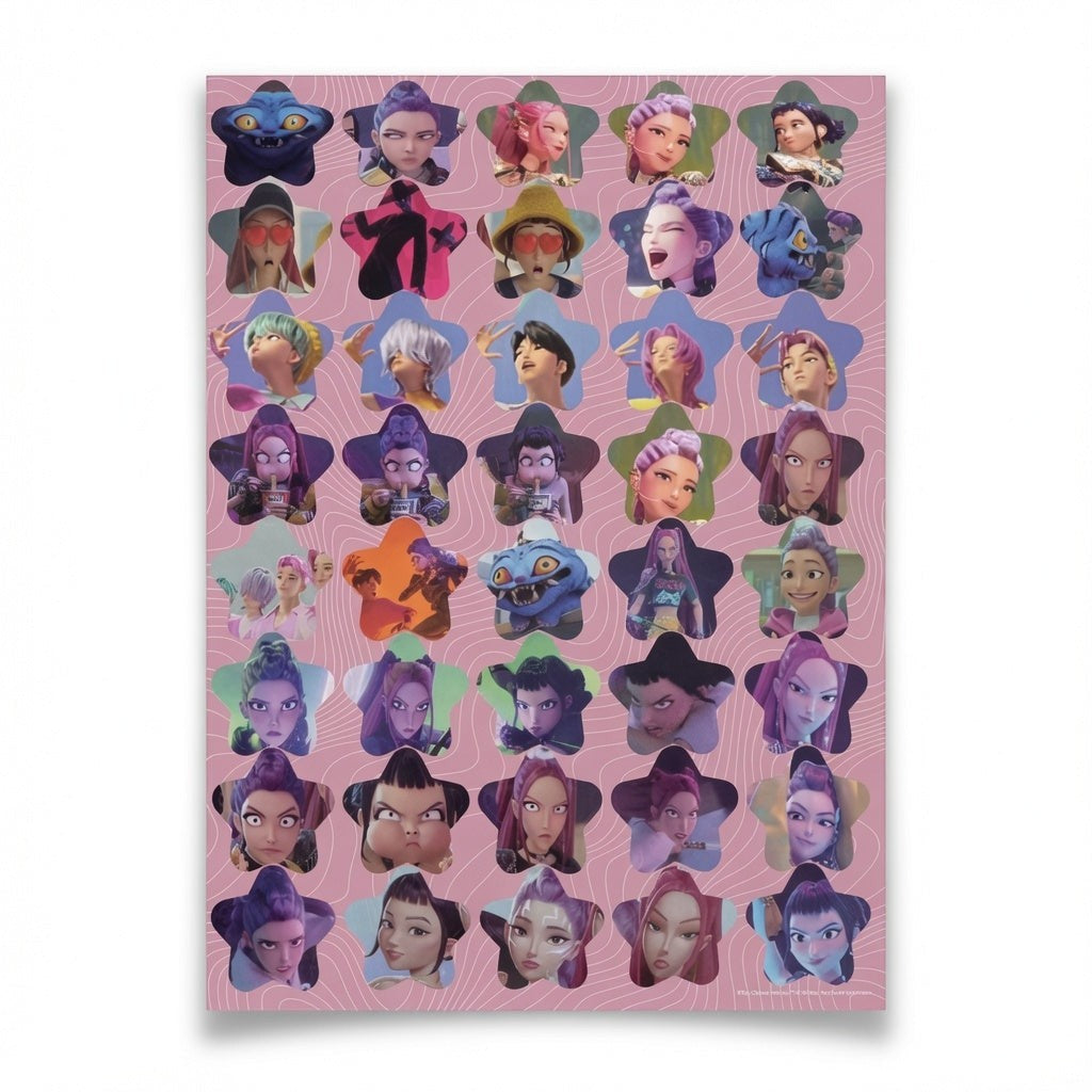 Carnet de 1000 Stickers KPOP Demon Hunters