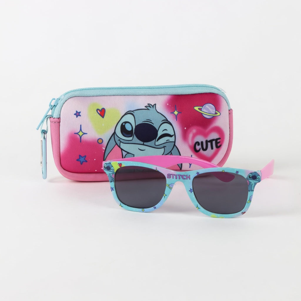 Lunettes de soleil Stitch avec étui - Filtre UV catégorie 3