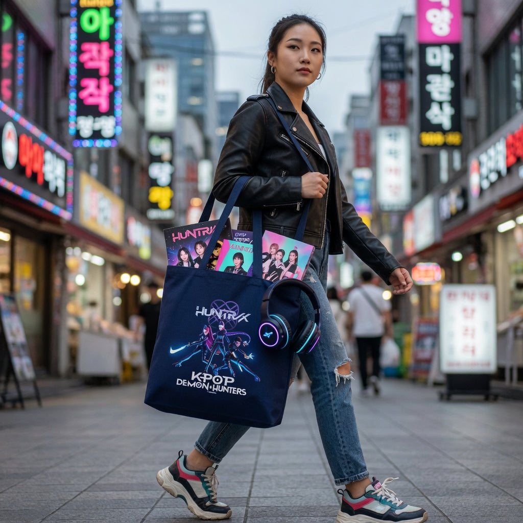 Tote Bag Groupe Huntrix - KPop Demon Hunters