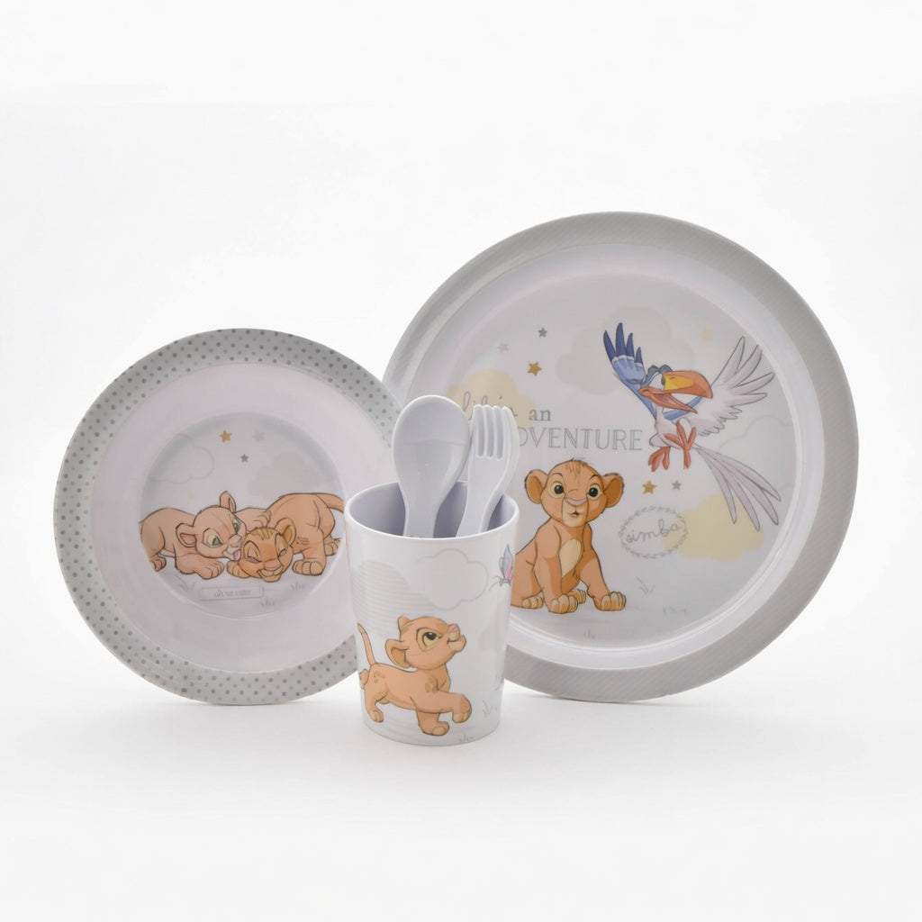Coffret Vaisselle Bébé Simba - 5 pièces en mélamine