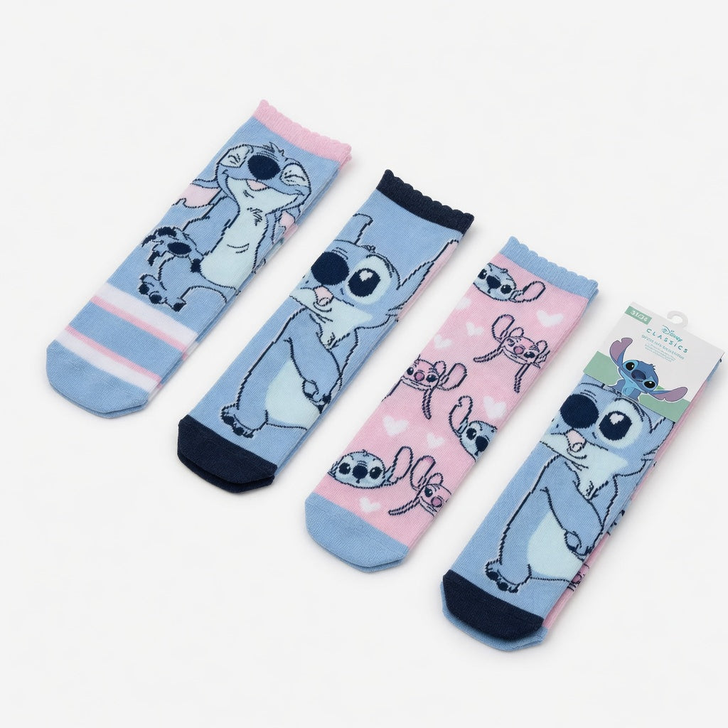 Set 3 paires de chaussettes Stitch & Angel
