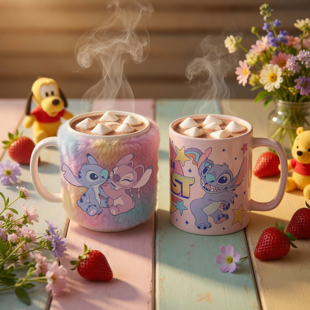 Mug Peluche Stitch & Angel 440 ml