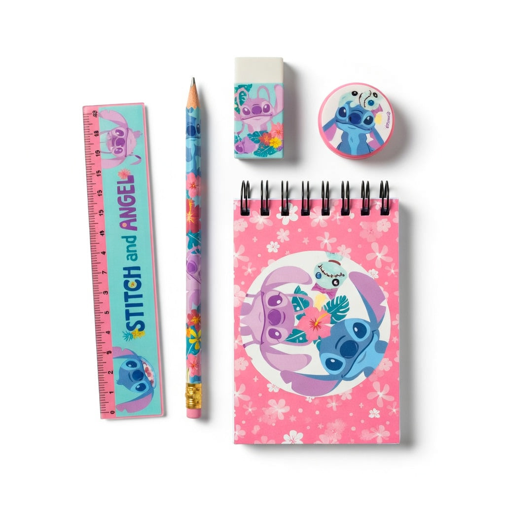 Set de Papeterie Stitch 5 pièces