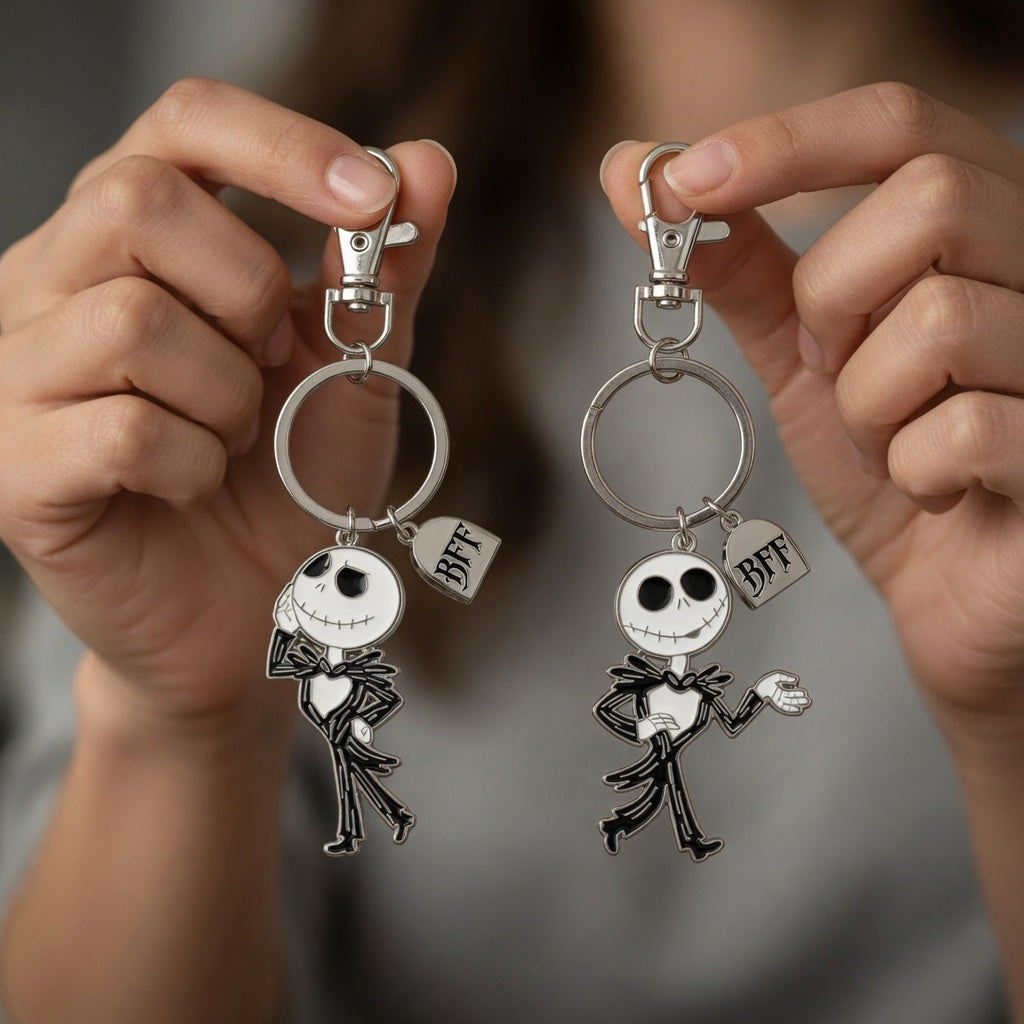 Set 2 Porte-clés BFF Jack Skellington - Amitié Éternelle