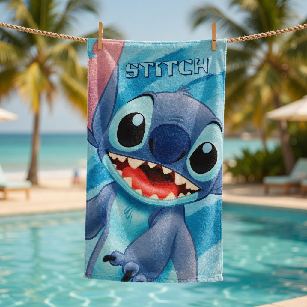 Serviette de plage Stitch - 70 x 140 cm