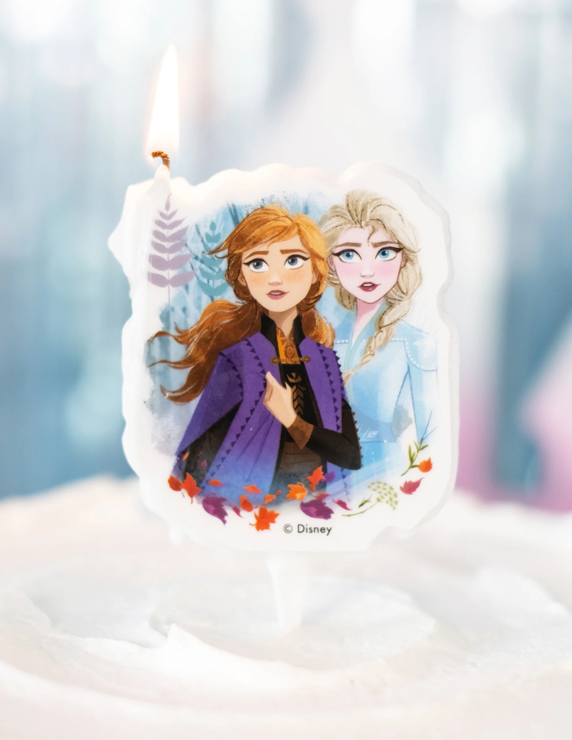 Bougie Anniversaire La Reine des Neiges - Elsa & Anna 7,5 cm