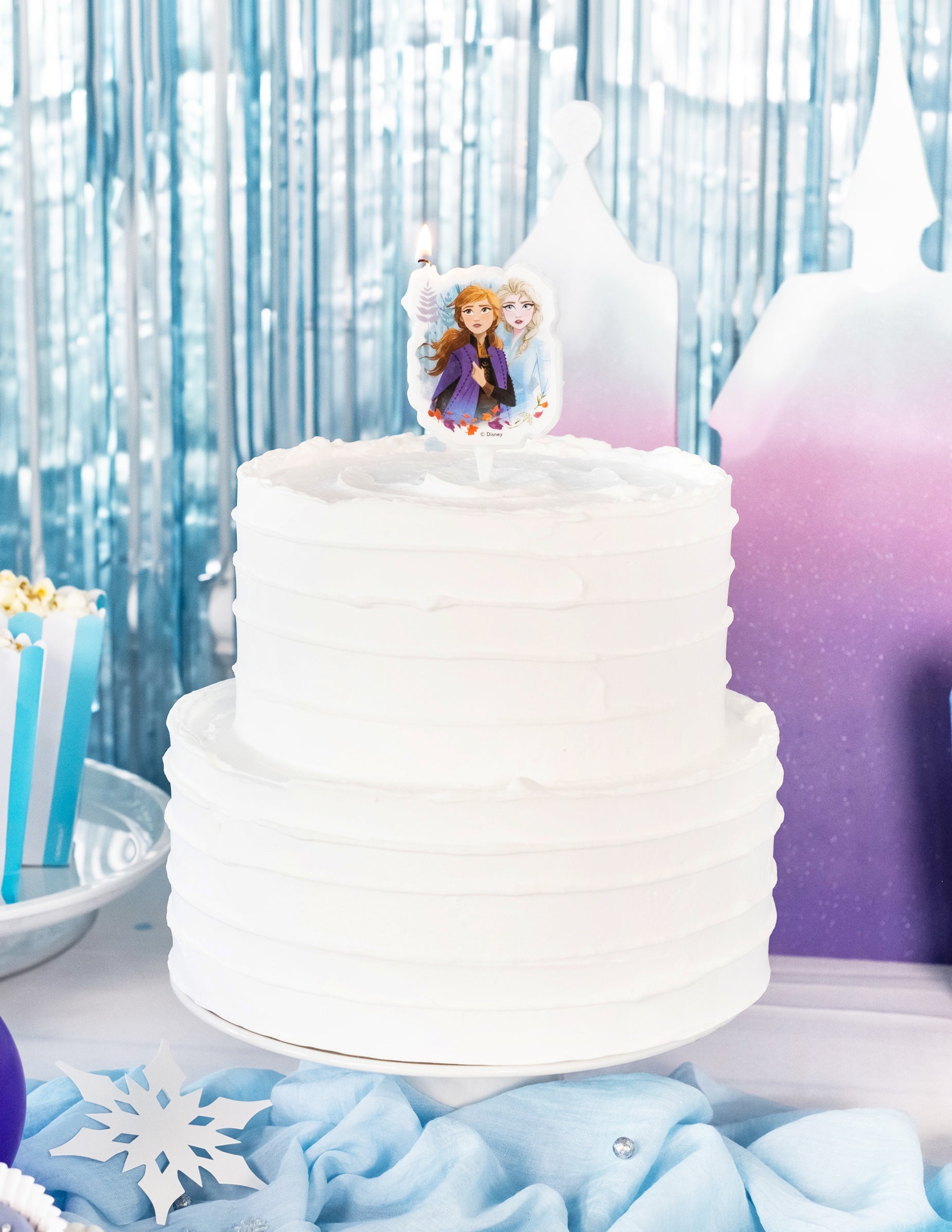 Bougie Anniversaire La Reine des Neiges - Elsa & Anna 7,5 cm