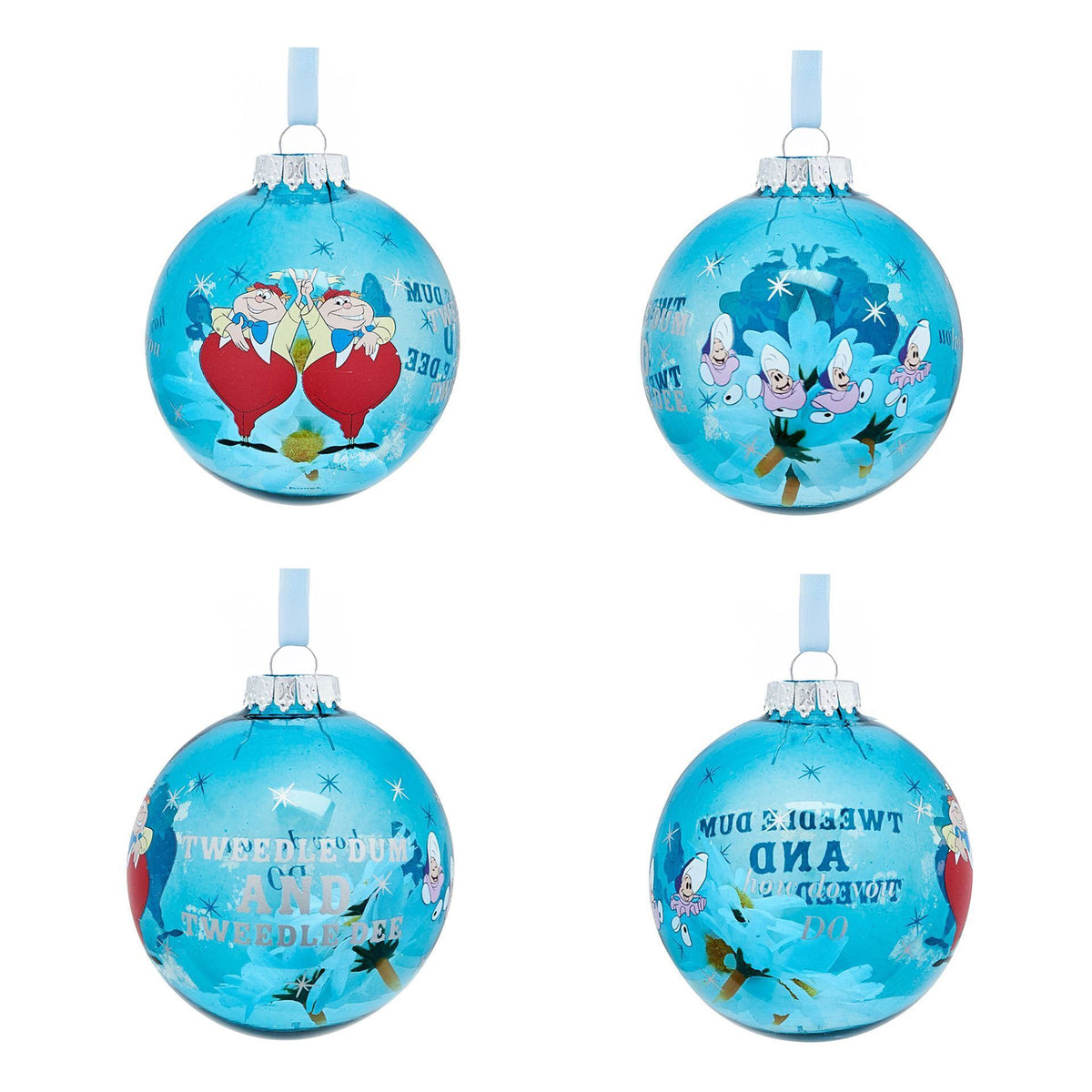 Set 7 Boules de Noël Alice au Pays des Merveilles