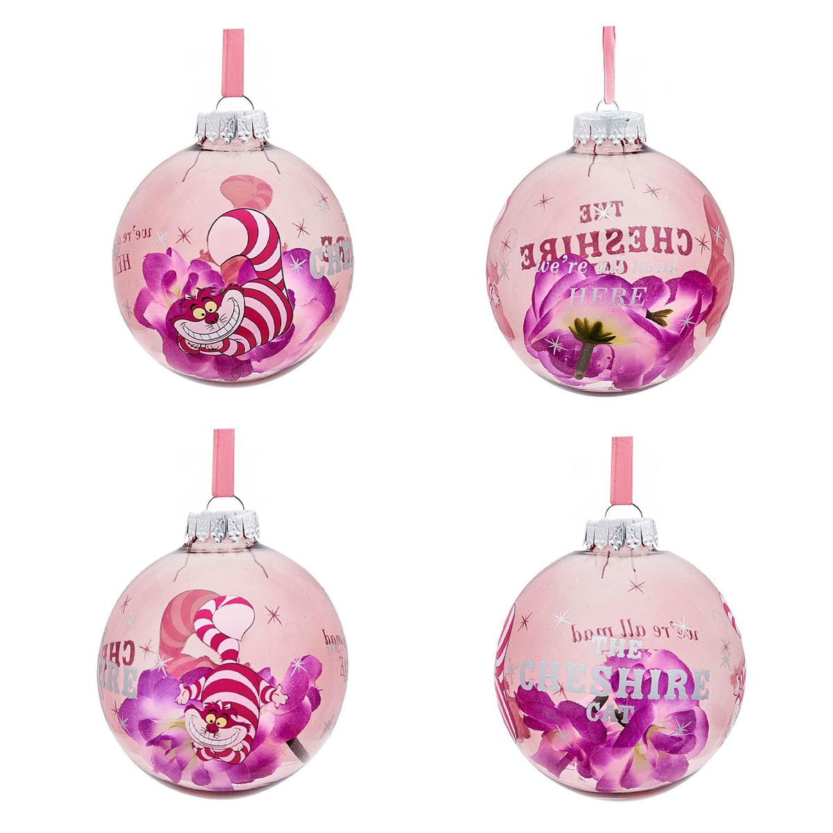 Set 7 Boules de Noël Alice au Pays des Merveilles