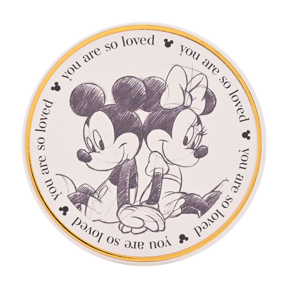 Sous-verre en céramique Mickey et Minnie
