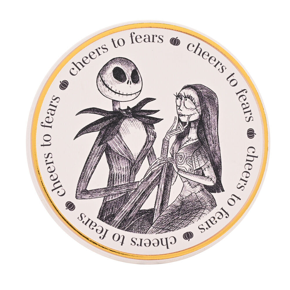 Sous-verre en céramique Jack Skellington & Sally