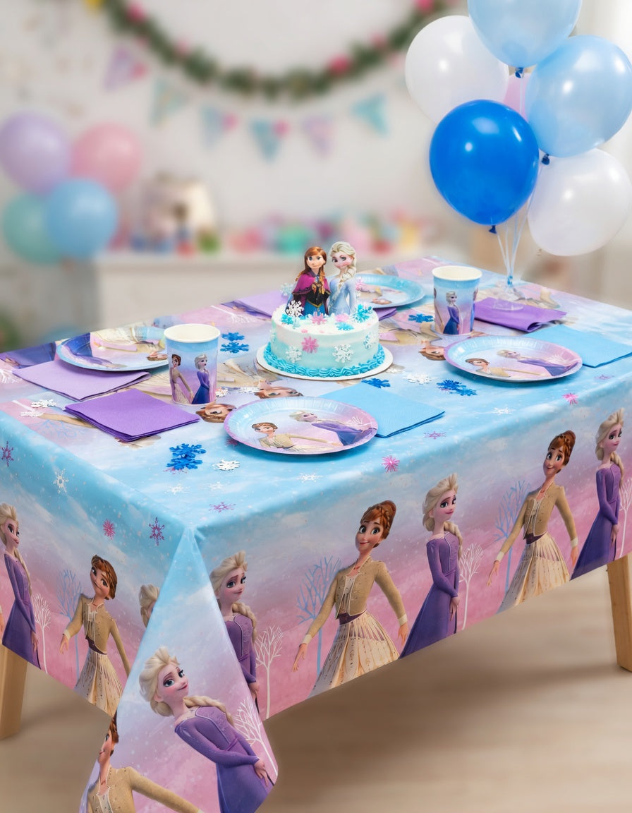 Nappe Anniversaire La Reine des Neiges 120x180 cm