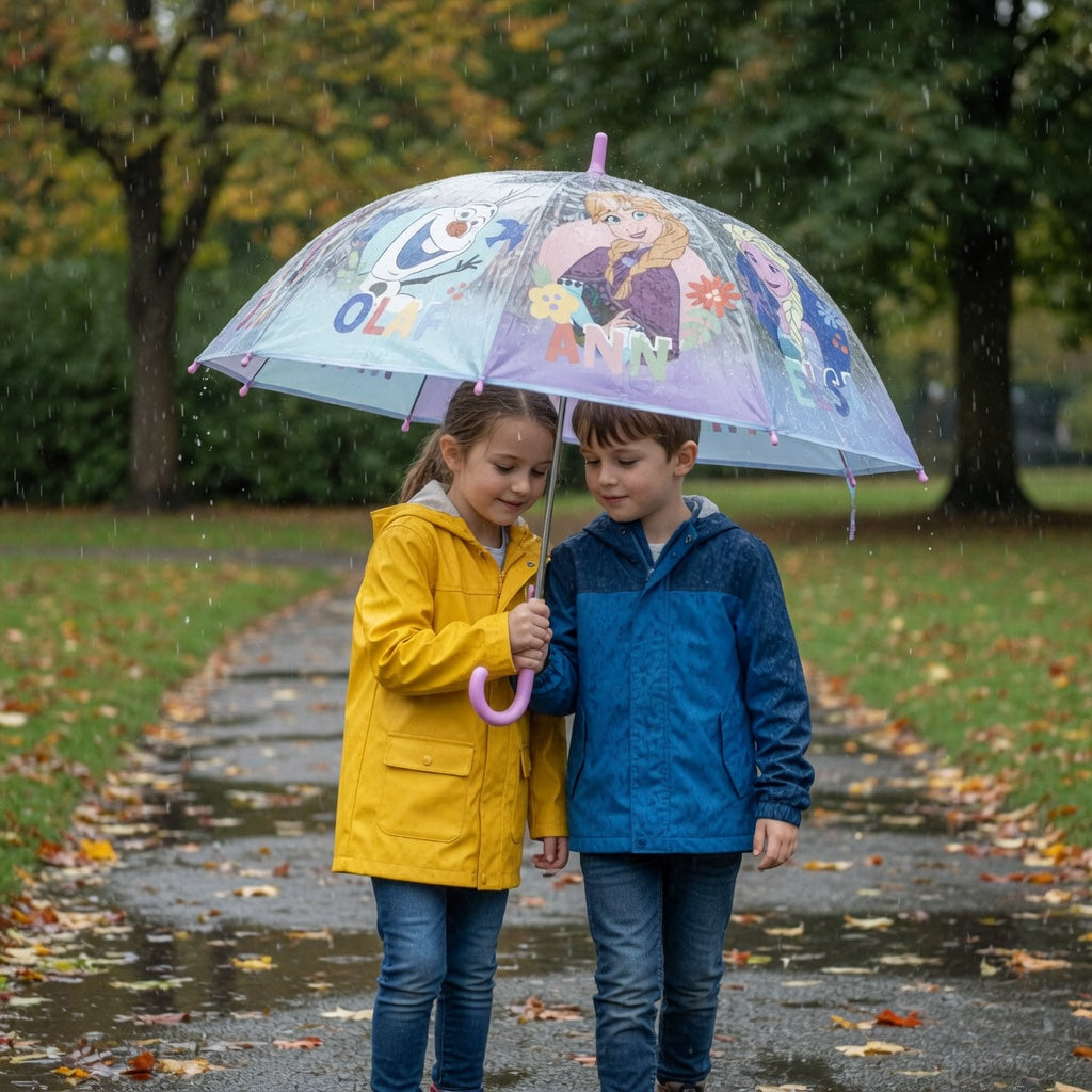Parapluie transparent La Reine des Neiges - 45 cm
