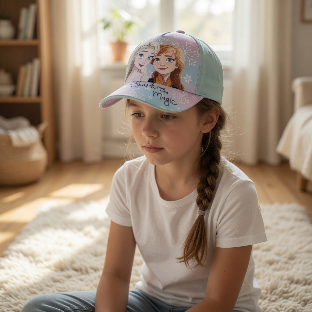 Casquette Enfant La Reine des Neiges Anna et Elsa