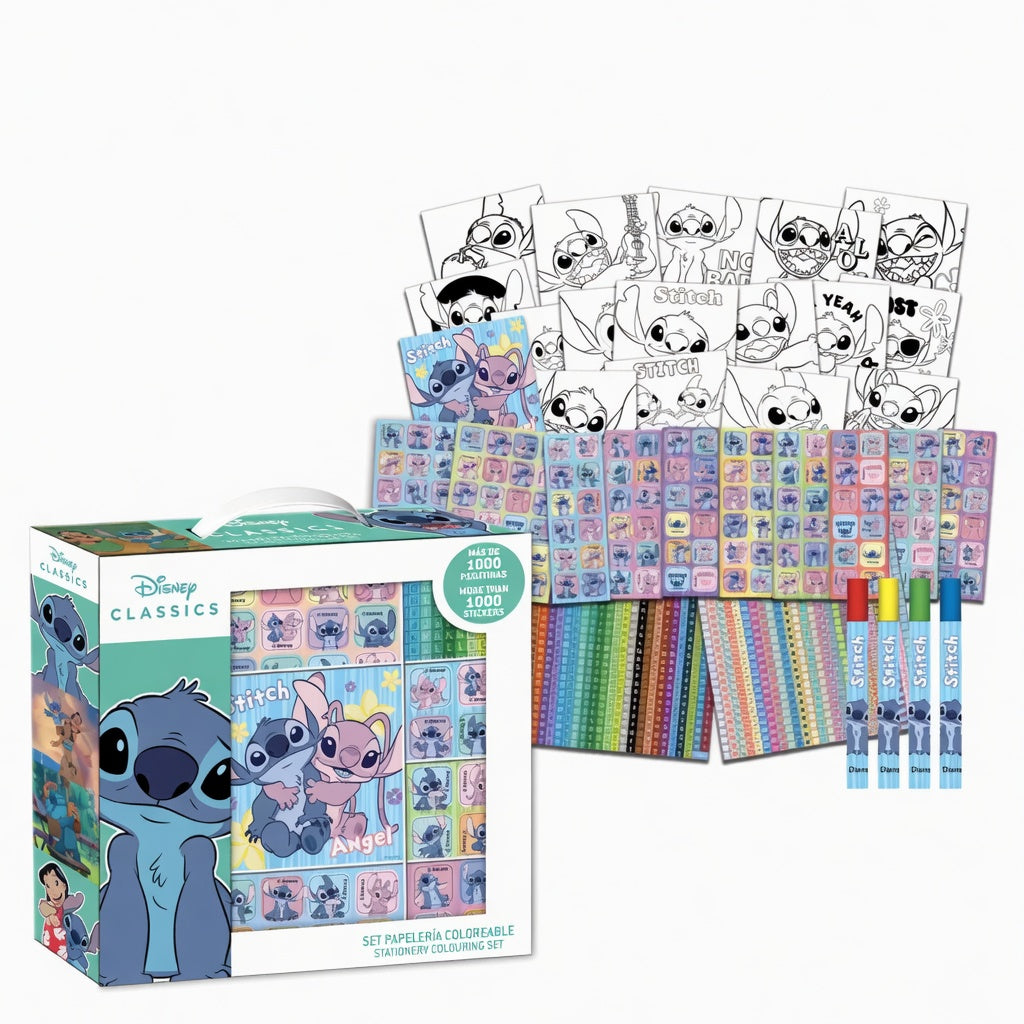 Coffret Stickers et Coloriage Stitch - 1000 autocollants