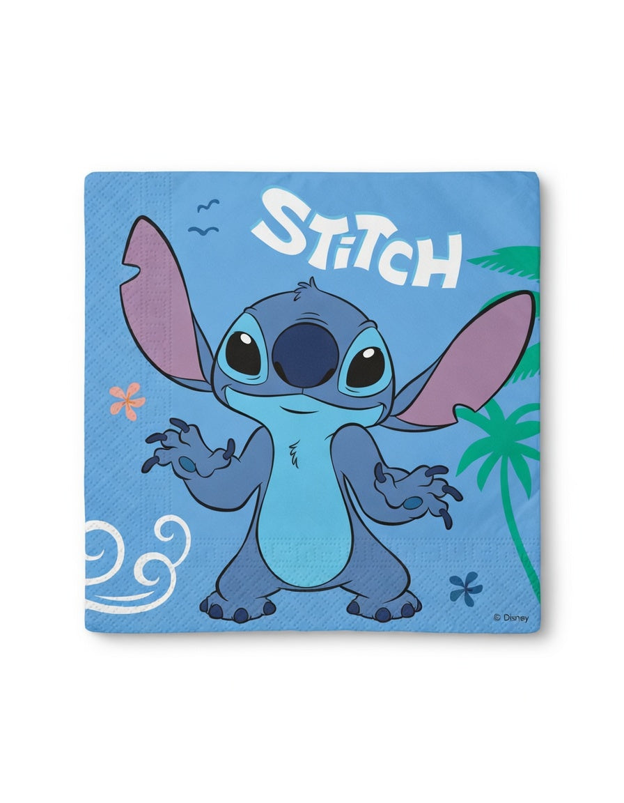 20 Serviettes en papier Stitch - 33 x 33 cm